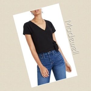 Madewell Texture & Thread Wrap Top